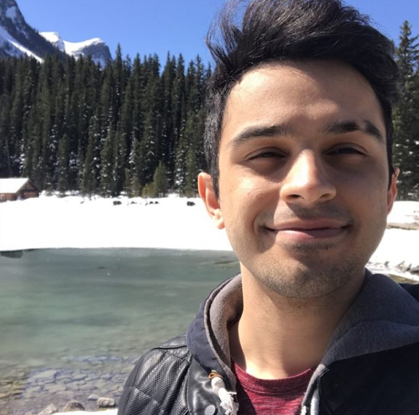 Fatih Aktas at a Canadian mountain lake